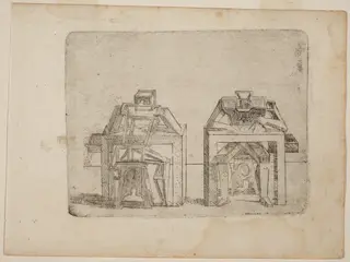 From "Bizzarie di varie Figure", by Giovanni Battista Bracelli, ink, 1624