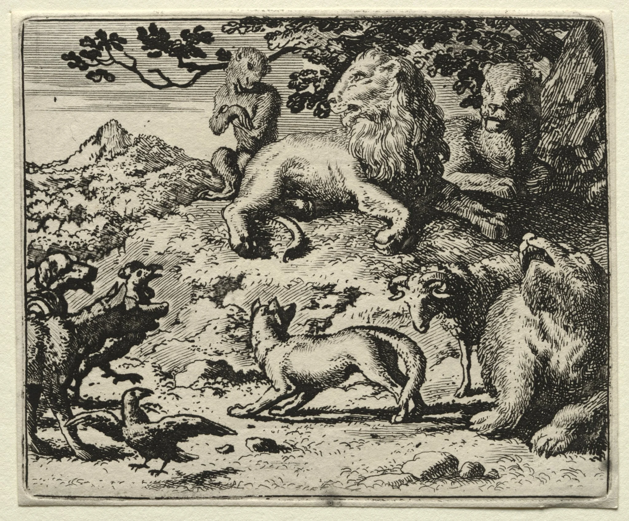 Reynard the Fox: The Animals Complain of Reynard's Pardon, detail