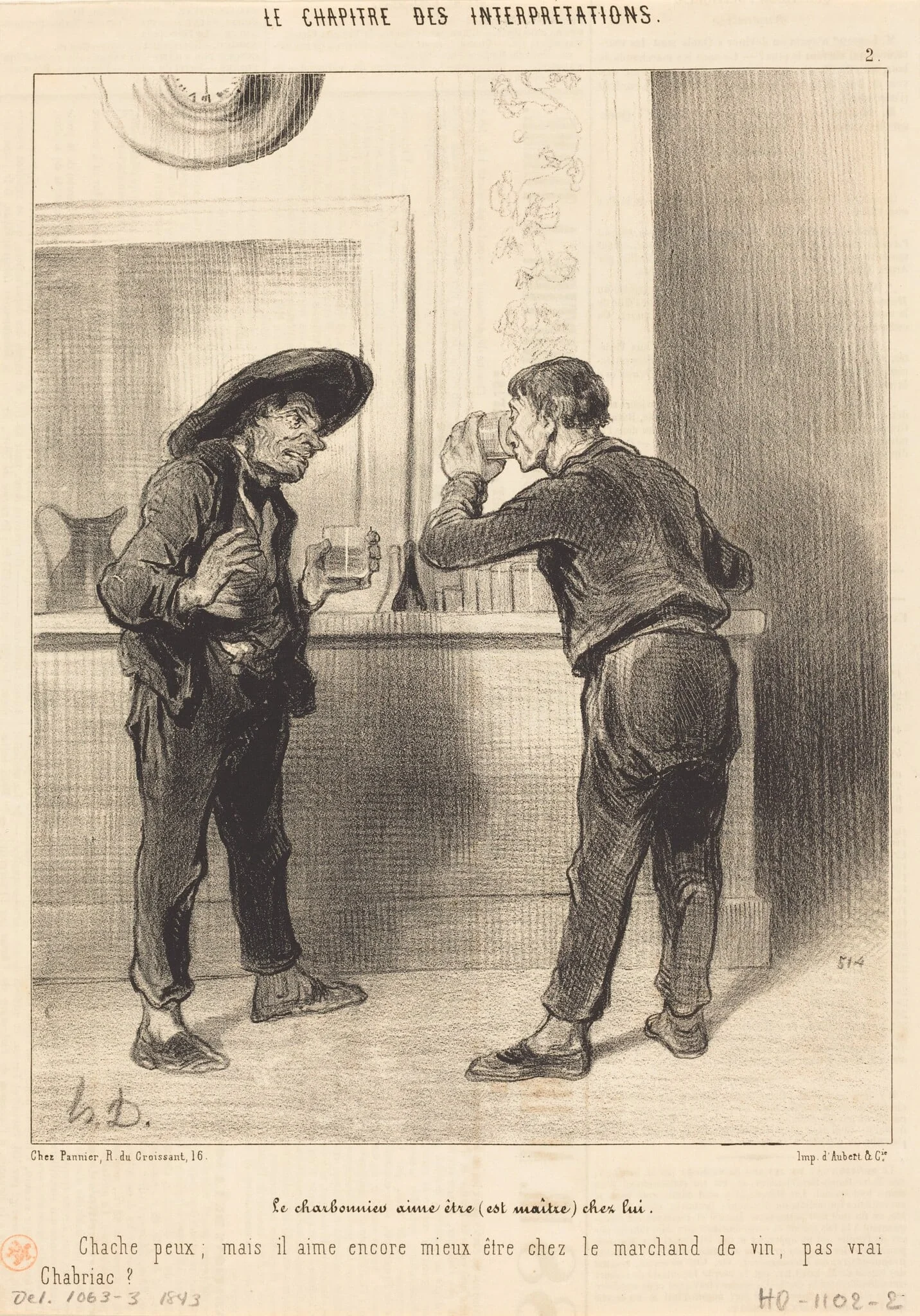 Le Charbonnier aime être (est maitre)..., detail