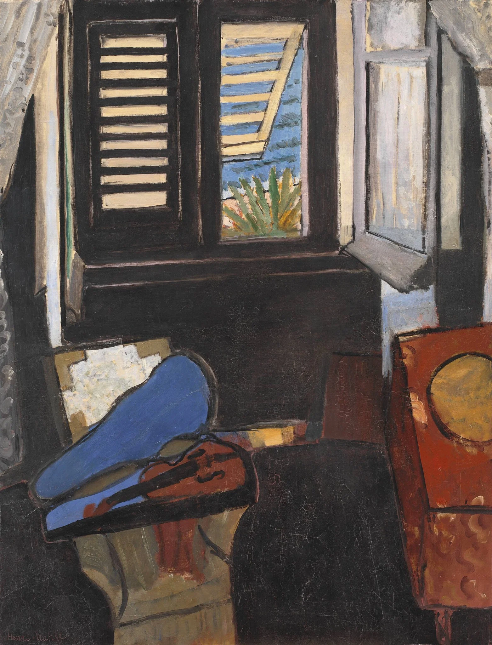 Interior with a Violin, detail