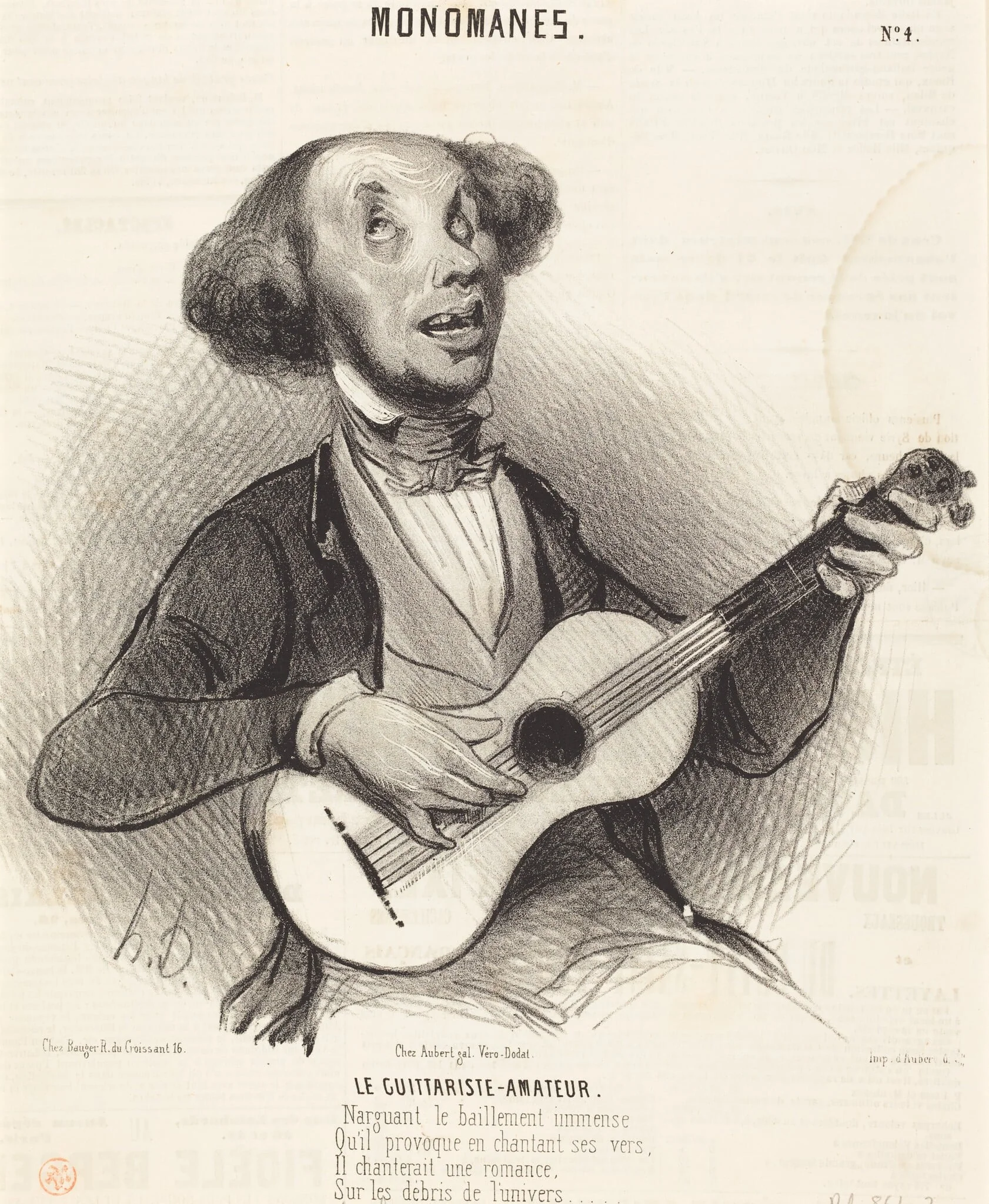 Le Guitariste-Amateur, detail