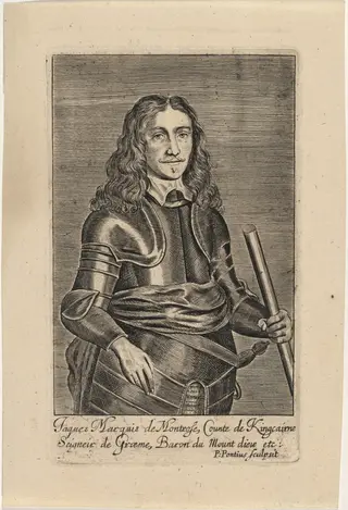James Graham, First Marquess of Montrose, by Paulus Pontius, ink, 1630