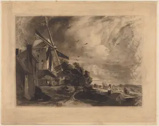 A Mill, by David Lucas, ink, 1829