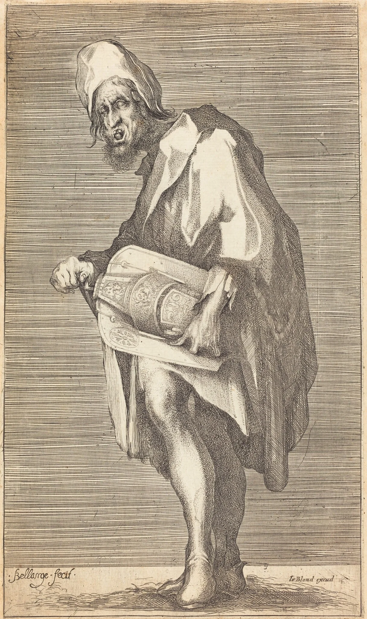 The Blind Hurdy Gurdy Player, detail
