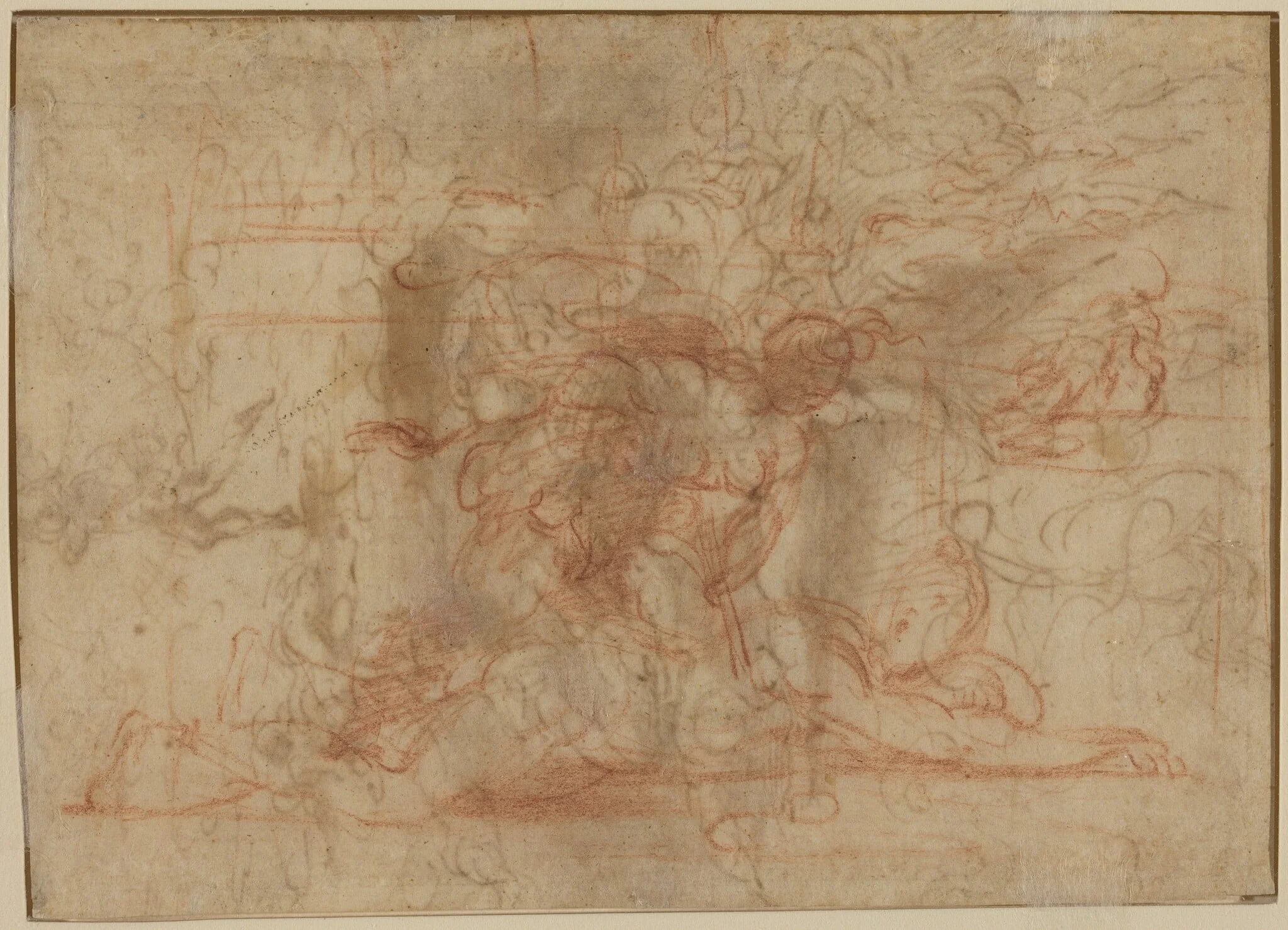 Jael and Cisera? [verso], detail