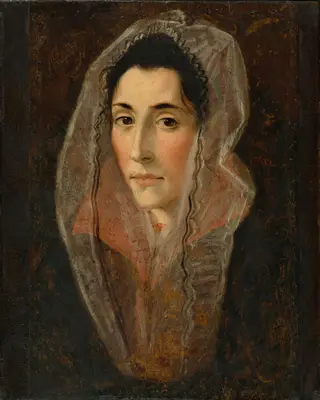 Portrait of a Lady, by El Greco, oil, 1590