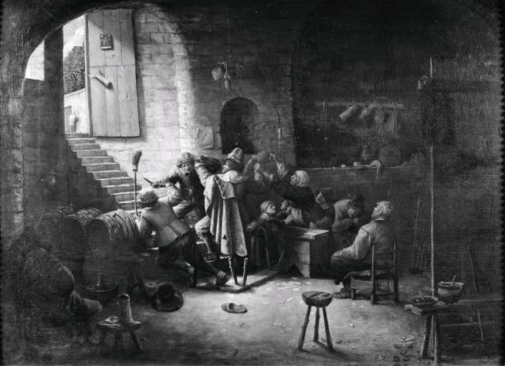 The Antwerp Arms", Tavern Scene, detail
