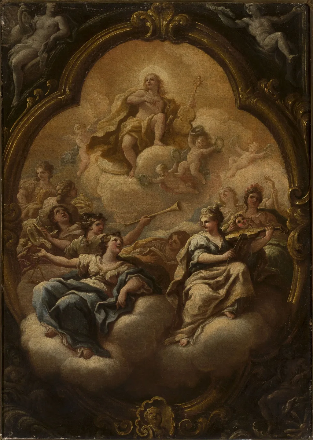 Apollo and Muses, by Paolo de Matteis, oil, 1704