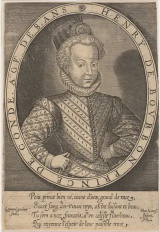 Henry II de Bourbon, Prince de Conde, by Léonard Gaultier, ink, 1604
