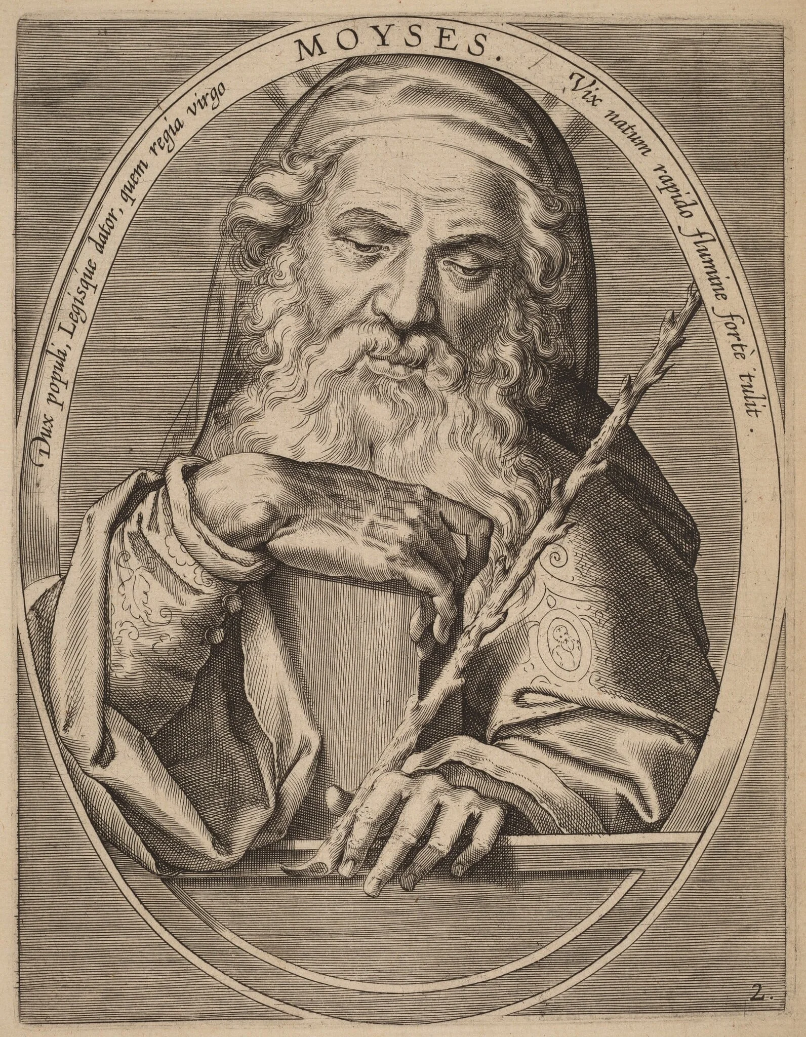 Moses, detail