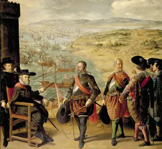 The Defense of Cadiz Against the English, by Francisco de Zurbarán, oil, 1634