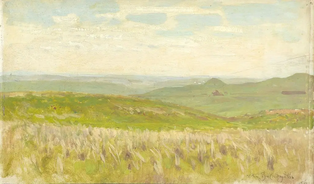 Steppe foothills of the South Urals (South foothills of the Urals), by Apollinary Vasnetsov, unspecified, 1896