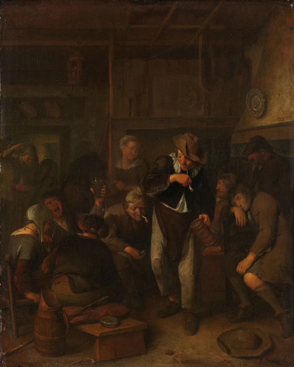 Country Inn, by Richard Brakenburgh, oil, 1691