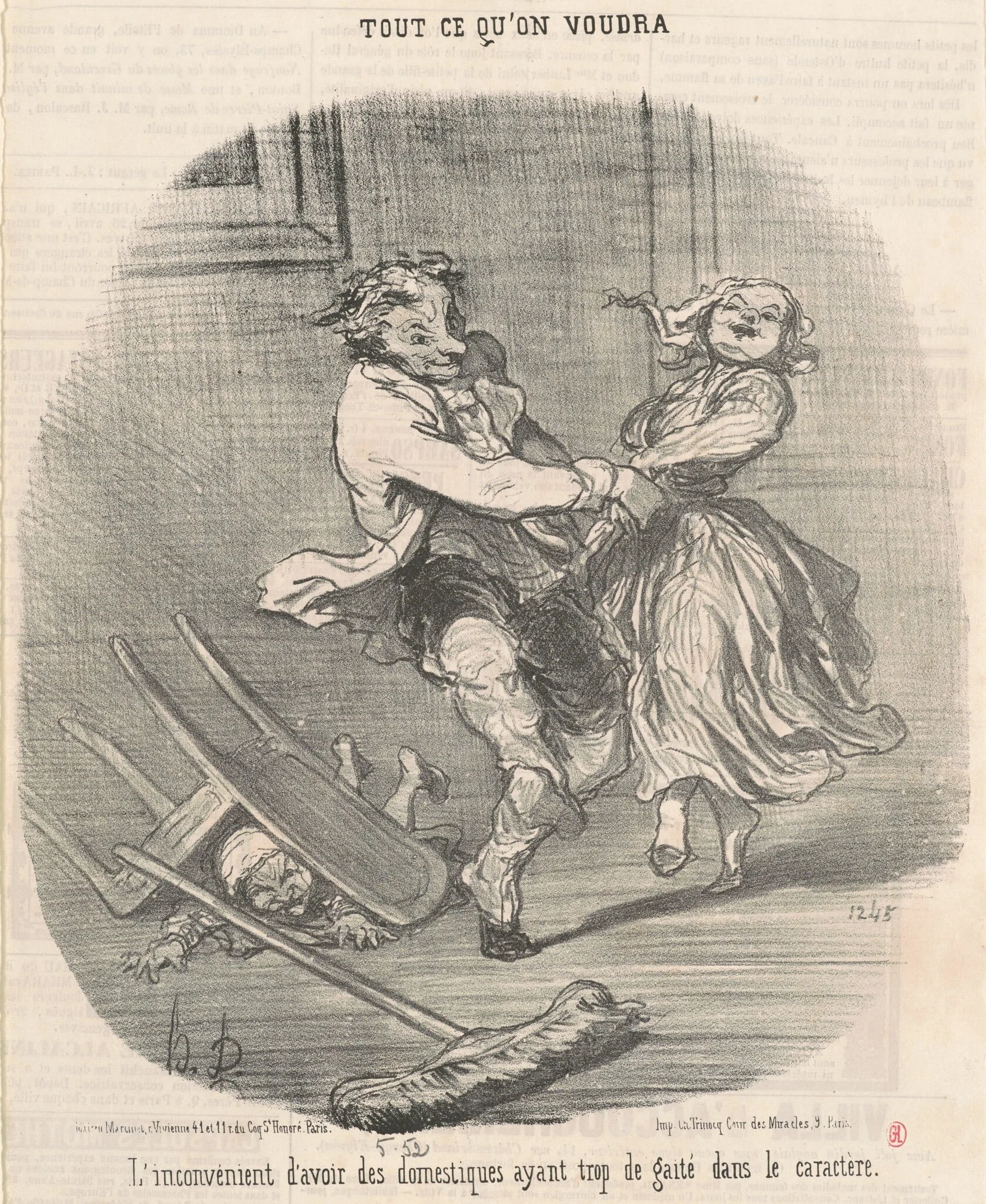 L'inconvénient d'avoir des domestiques ..., detail