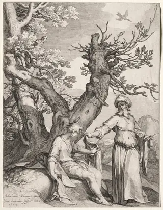 Ahijah and Jeroboam, by Jan Pietersz Saenredam, 1604