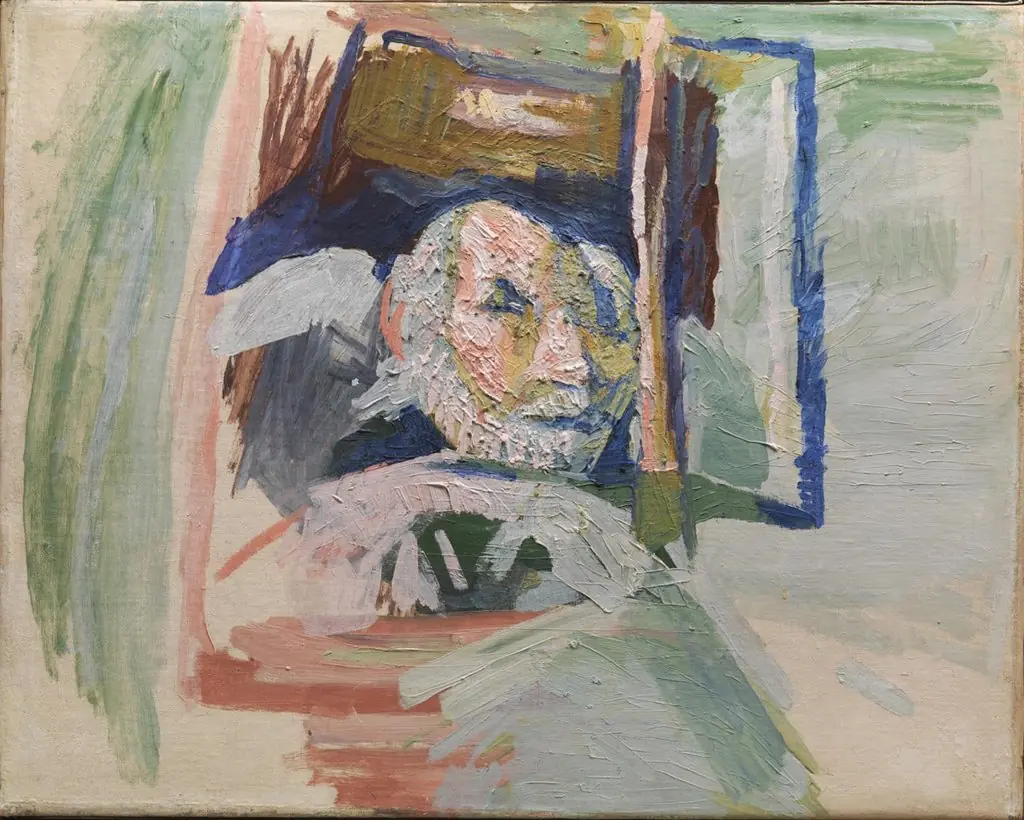 Self-Portrait, by Niels Larsen Stevns, oil, 1941