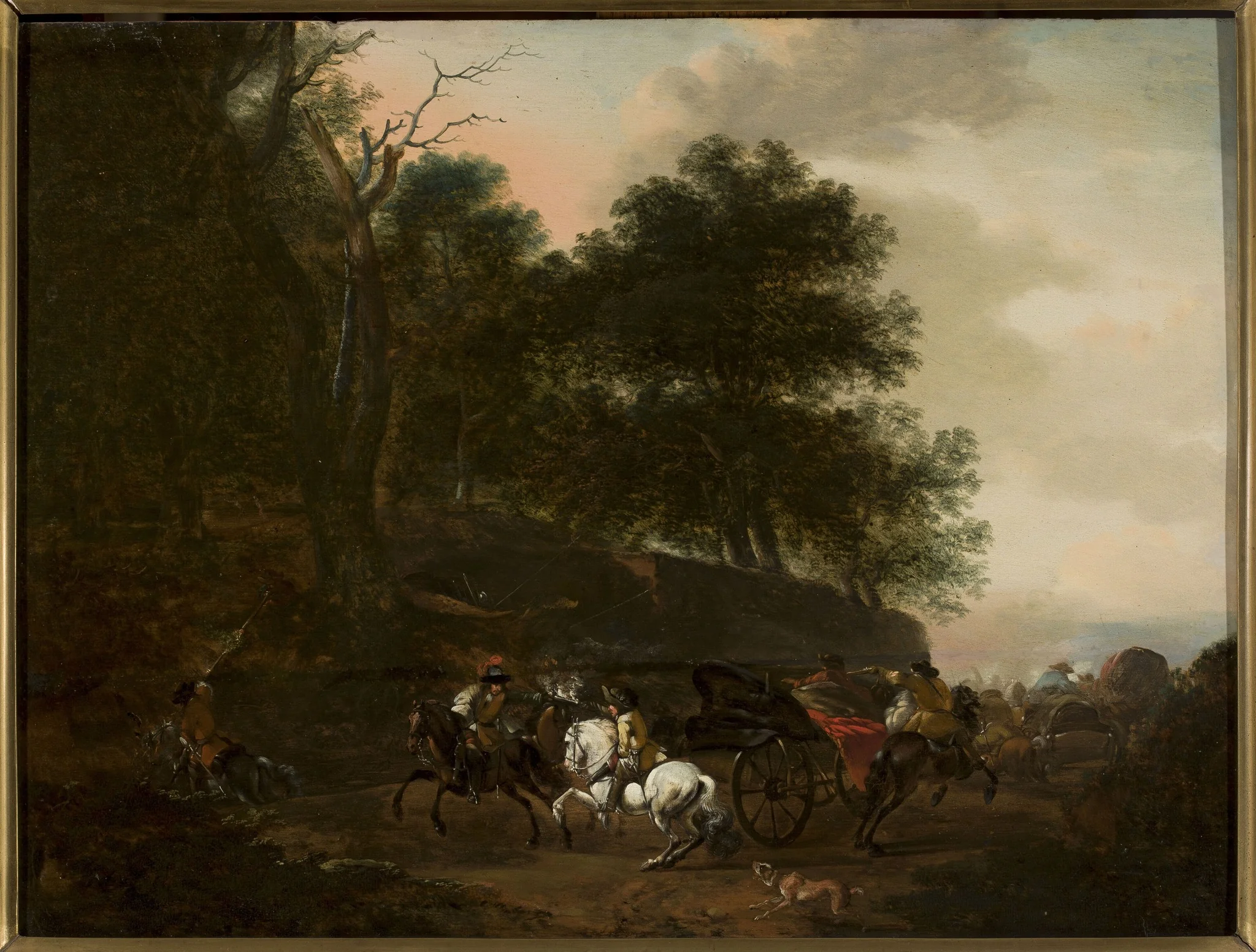 Assault on travellers, detail