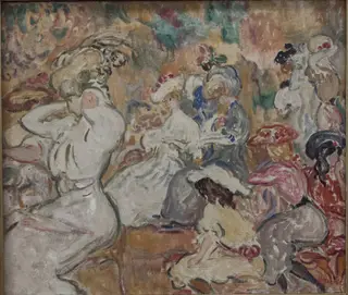 Young Women in the Garden, by Louis Valtat, oil, 1900