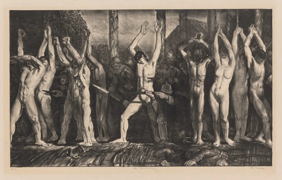 The Barricade, First Stone, detail