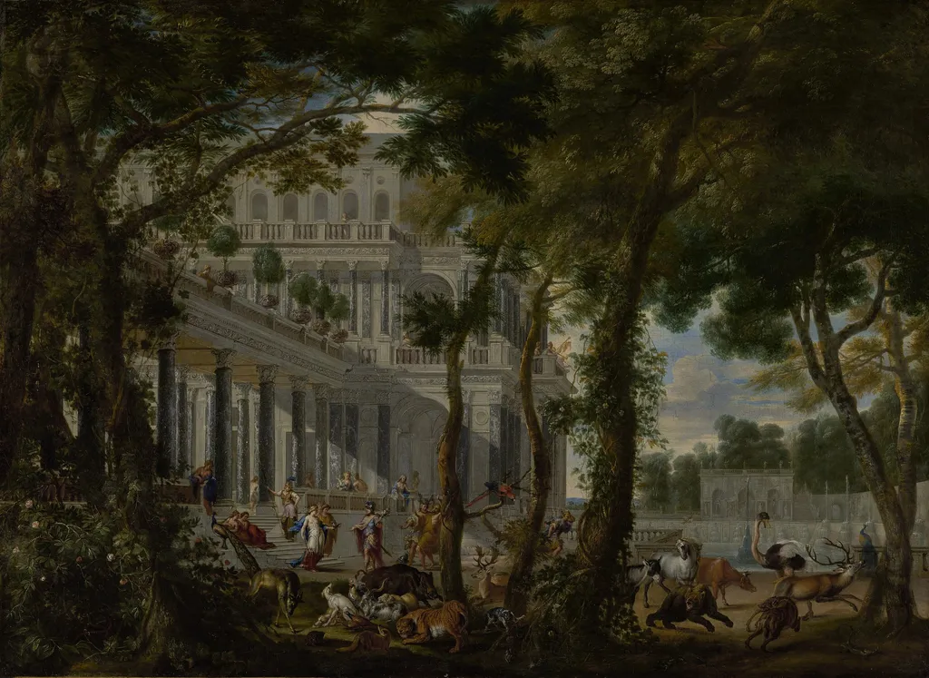 Ulysses at the Palace of Circe, by Wilhelm Schubert van Ehrenberg, oil, 1667