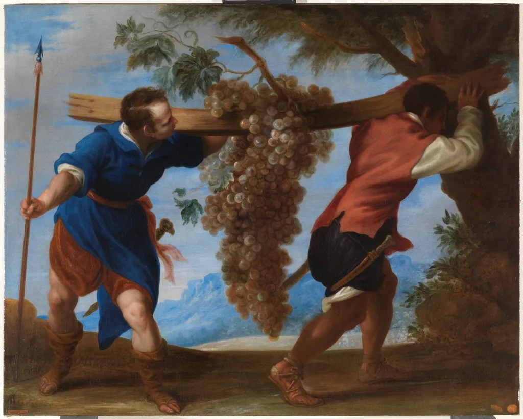 Los exploradores de la tierra de promisión, by Juan Antonio de Frías y Escalante, oil, 1668