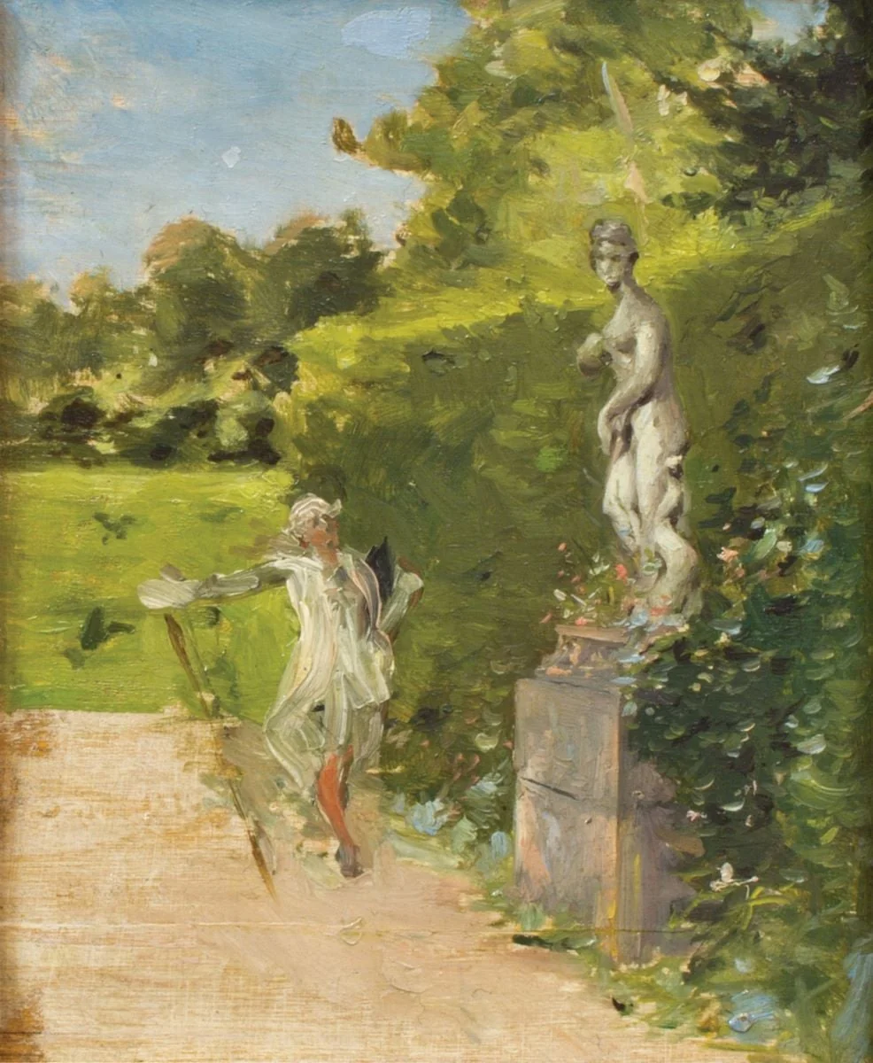 Plimbare în parc, detail
