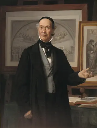 The Art Historian N. L. Høyen, by Wilhelm Marstrand, oil, 1868