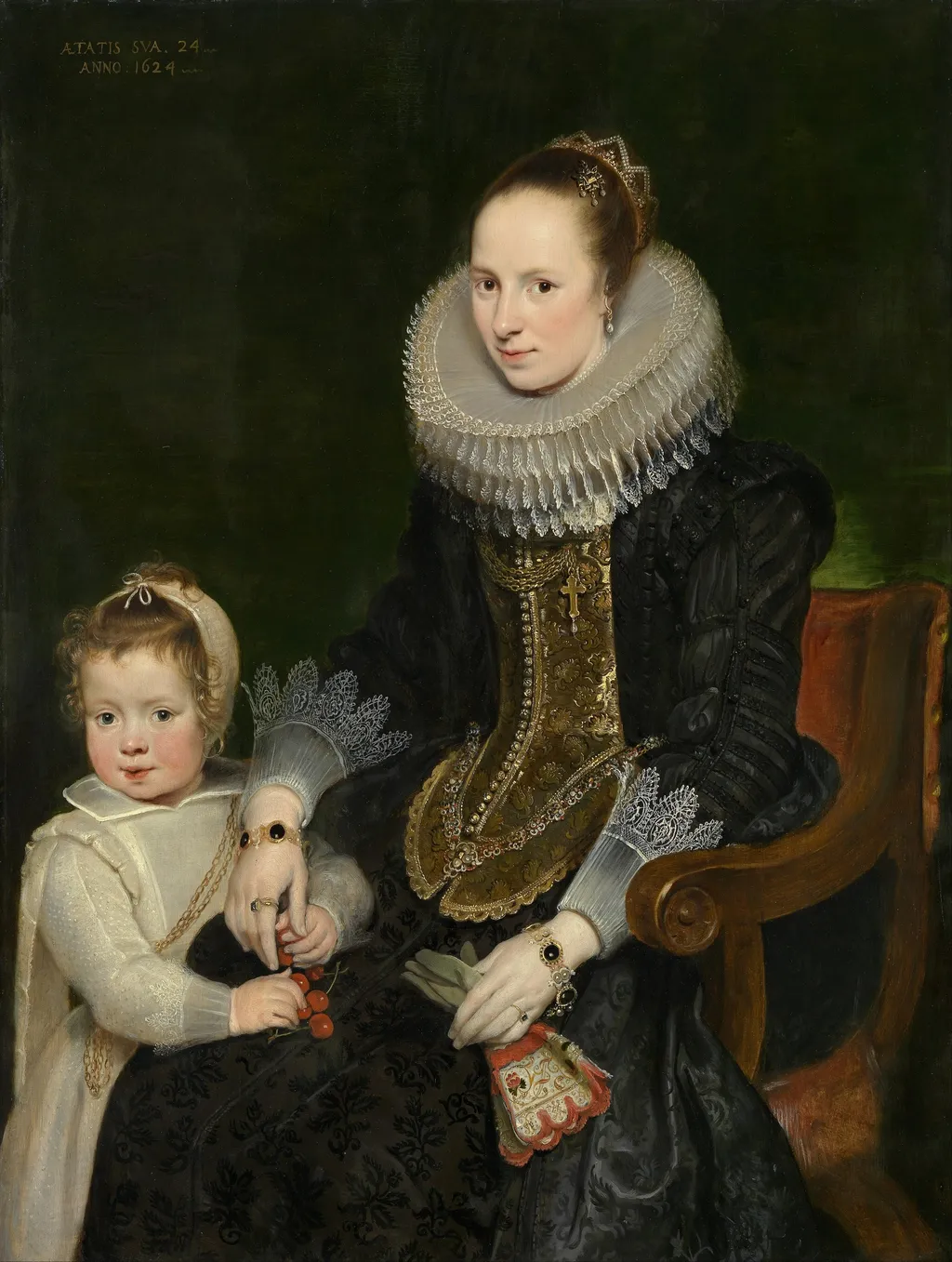 Mother and child, by Cornelis de Vos, unspecified, 1624