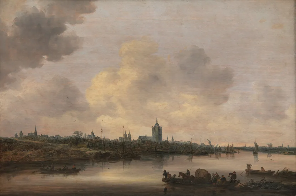 View of the City of Arnhem, by Jan van Goyen, oil, 1646