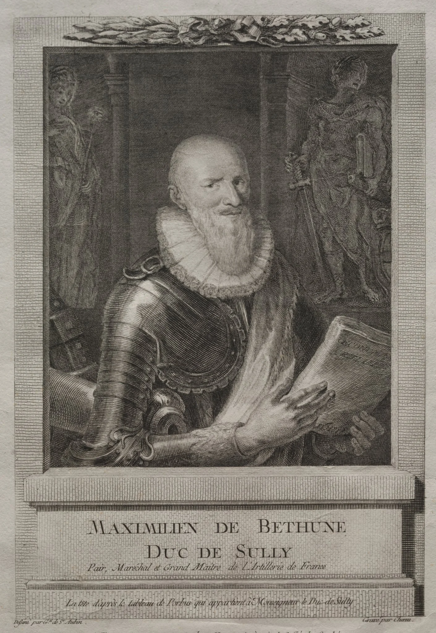 Maximilien de Bethune, Duc de Sully, detail