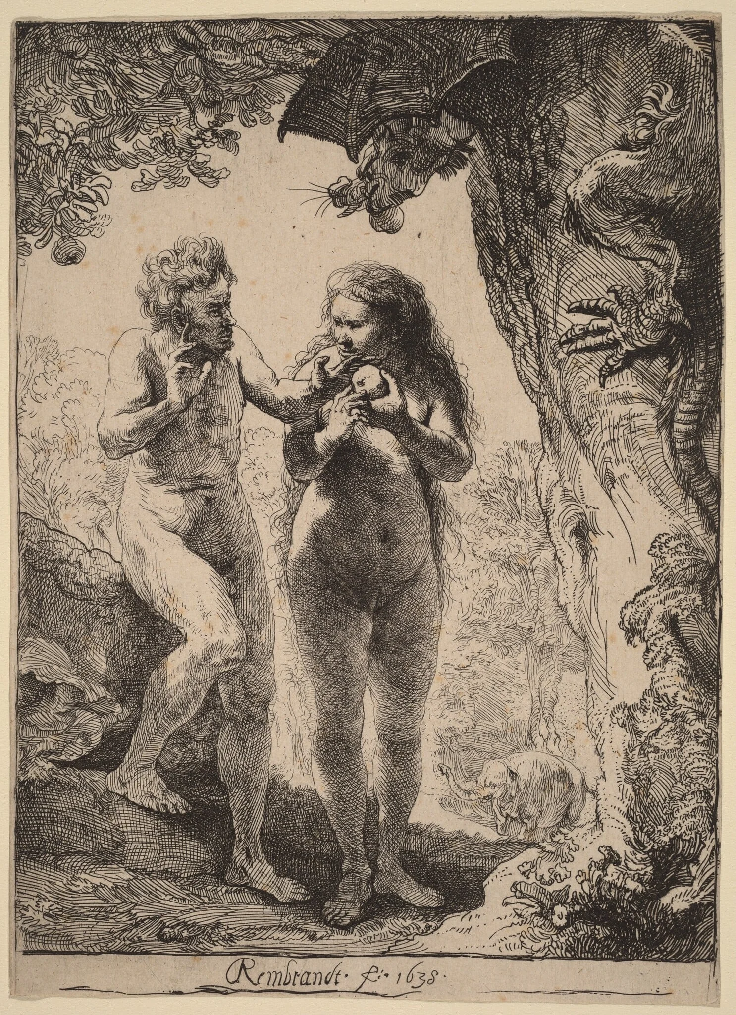 Adam and Eve, detail