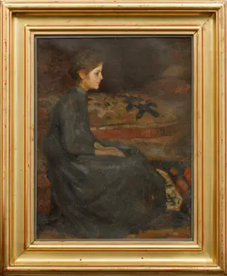 Portretul domnișoarei Rogaveski, by Strâmbu Ipolit, 1850