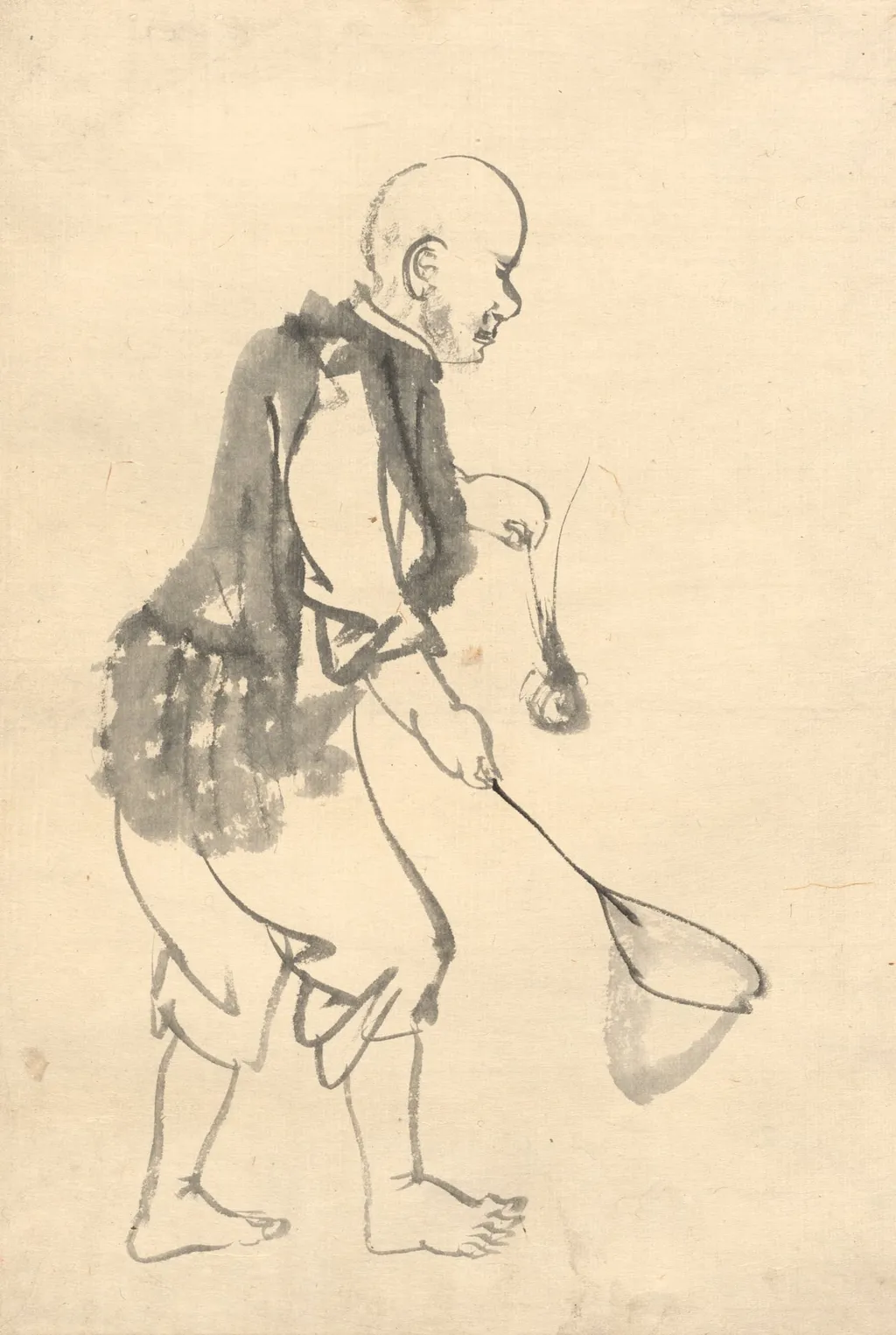 The Shrimp Fisherman, by Kono Bairei, 1888