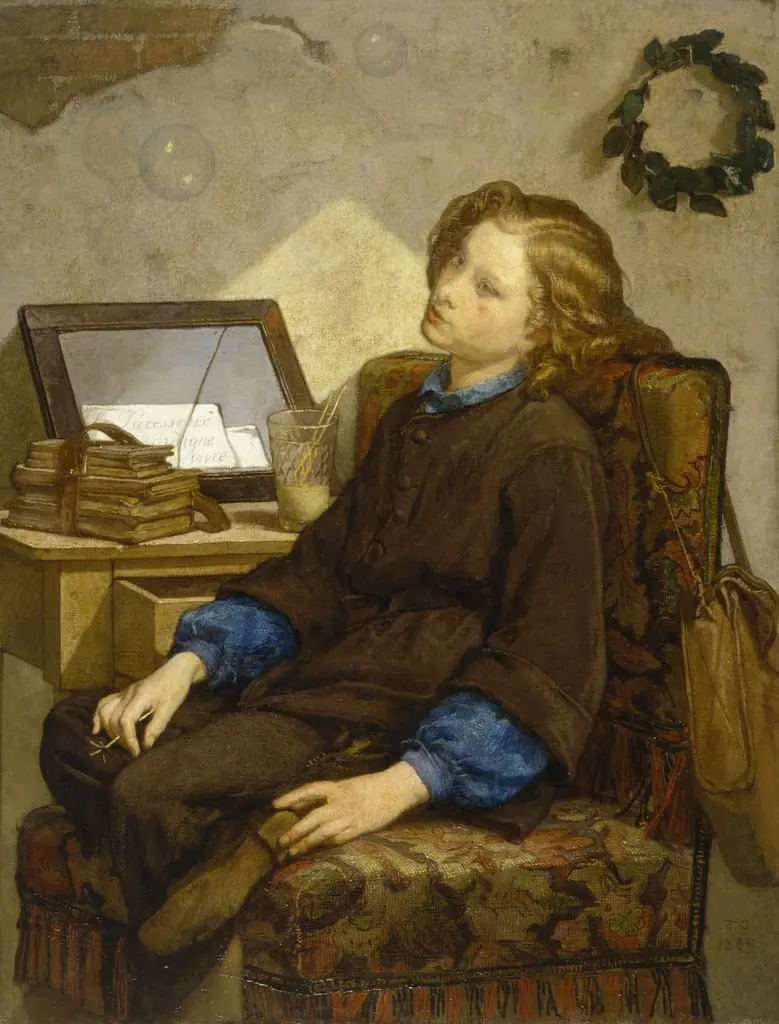 Daydreams, by Thomas Couture, oil, 1859