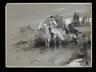 His Imperial Majesty Nicholas II in the Hunting Field, by John Axel Richard Beer, 1900