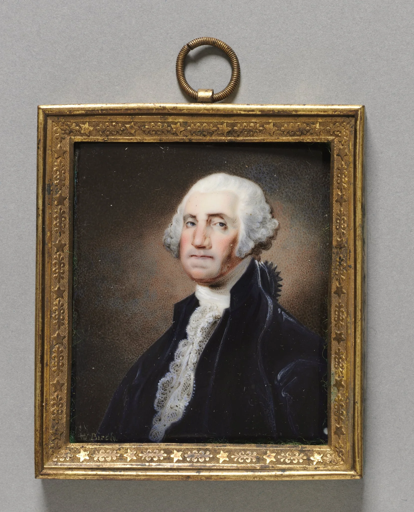 Portrait of George Washington, detail
