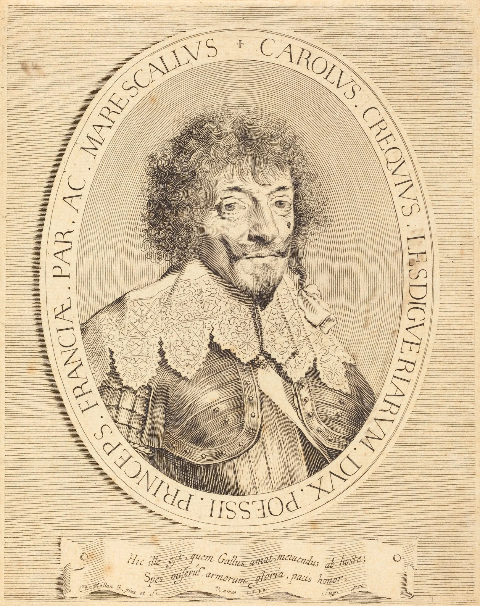 Charles I de Crequi, Duke of Lesdiguières, detail