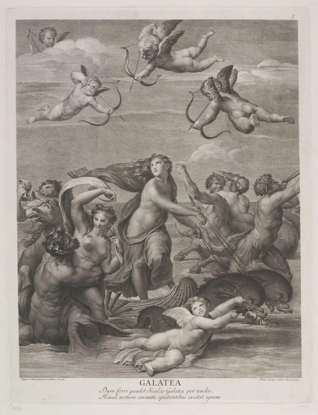 Triumph of Galatea, by Dominico Cunego, 1750