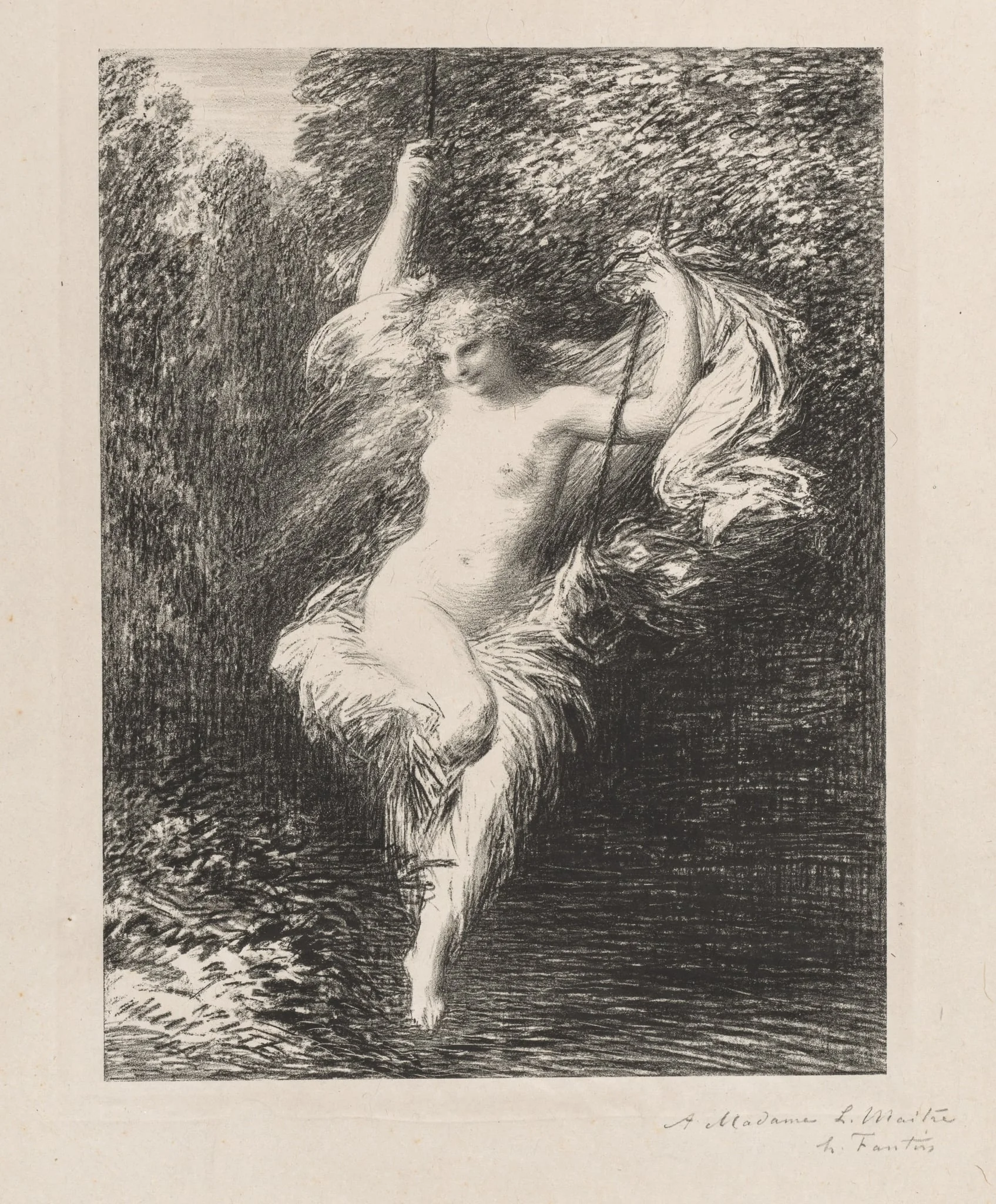 Sarah la Baigneuse, detail