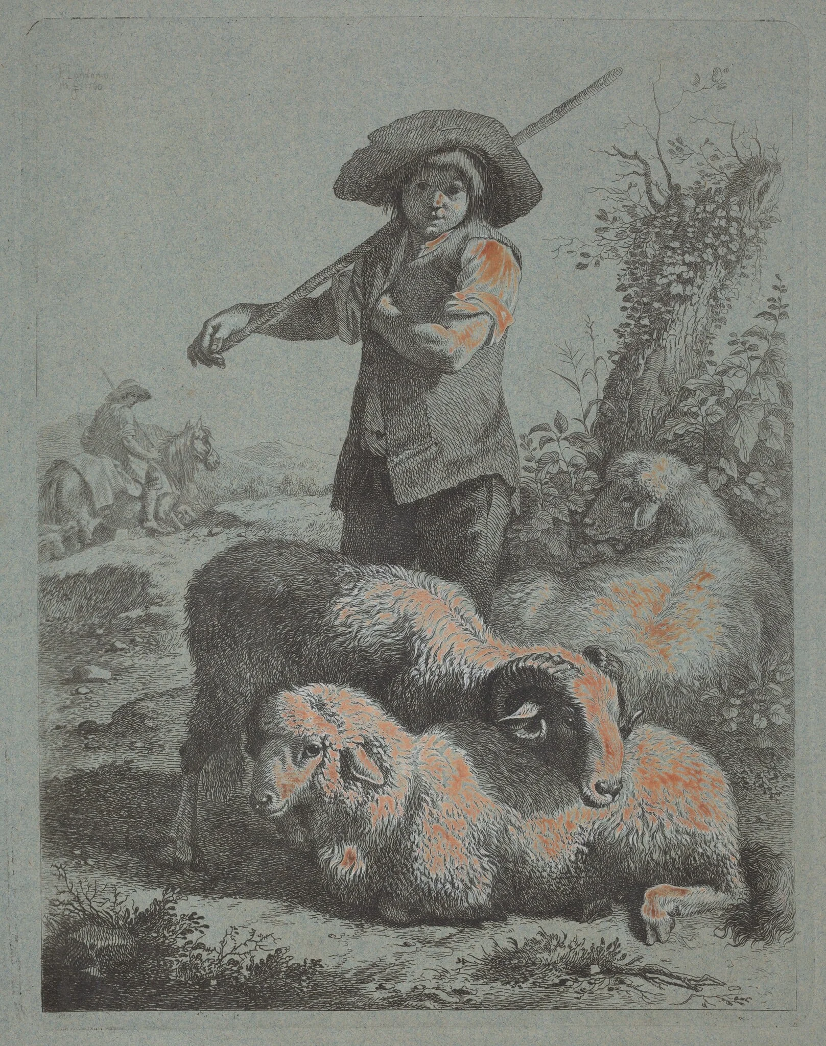 Standing Shepherd, detail