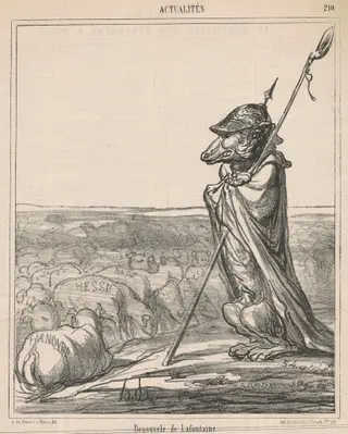 Renouvelée de la fontaine, by Honoré Daumier, ink, 1867