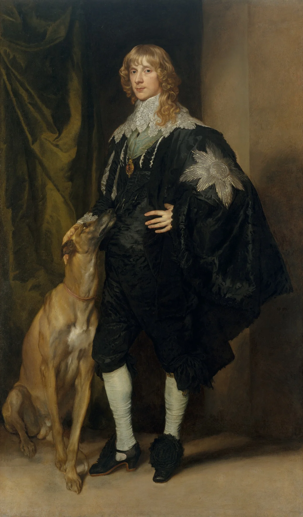 Portrait of James Stuart, Duke of Lennox and Richmond, detail