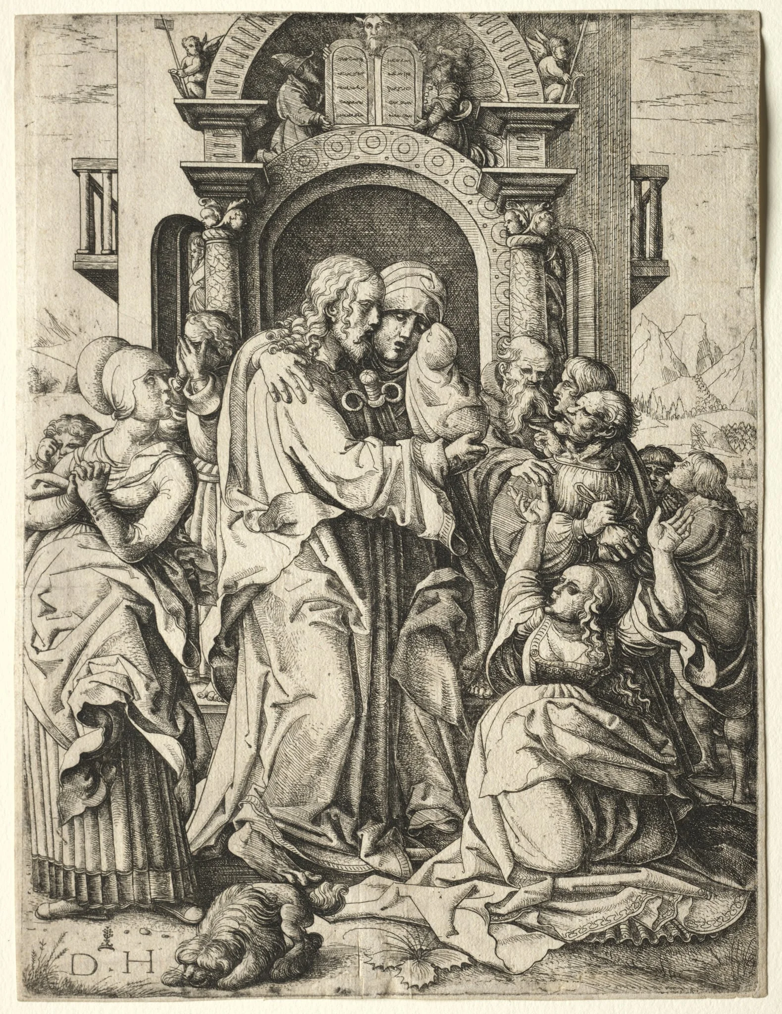Christ Taking Leave of His Mother, detail