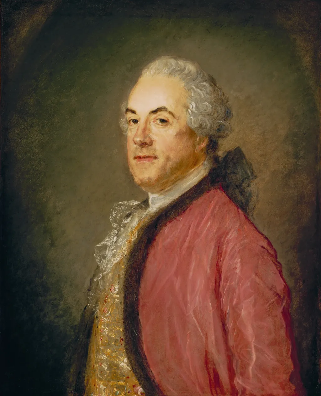 Portrait of a Man, by Jean-Baptiste Perronneau, oil, 1761