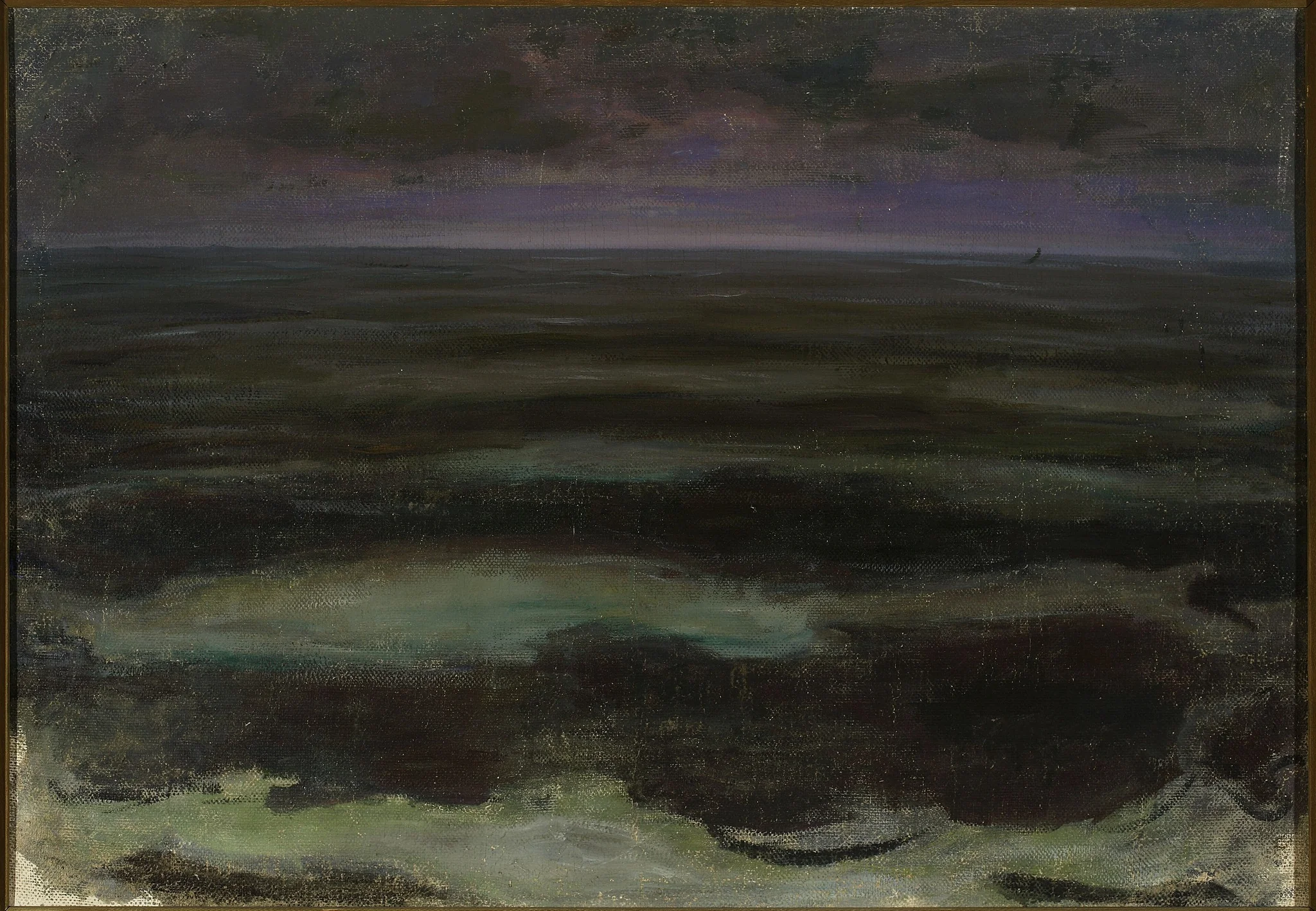 Sea at night, detail