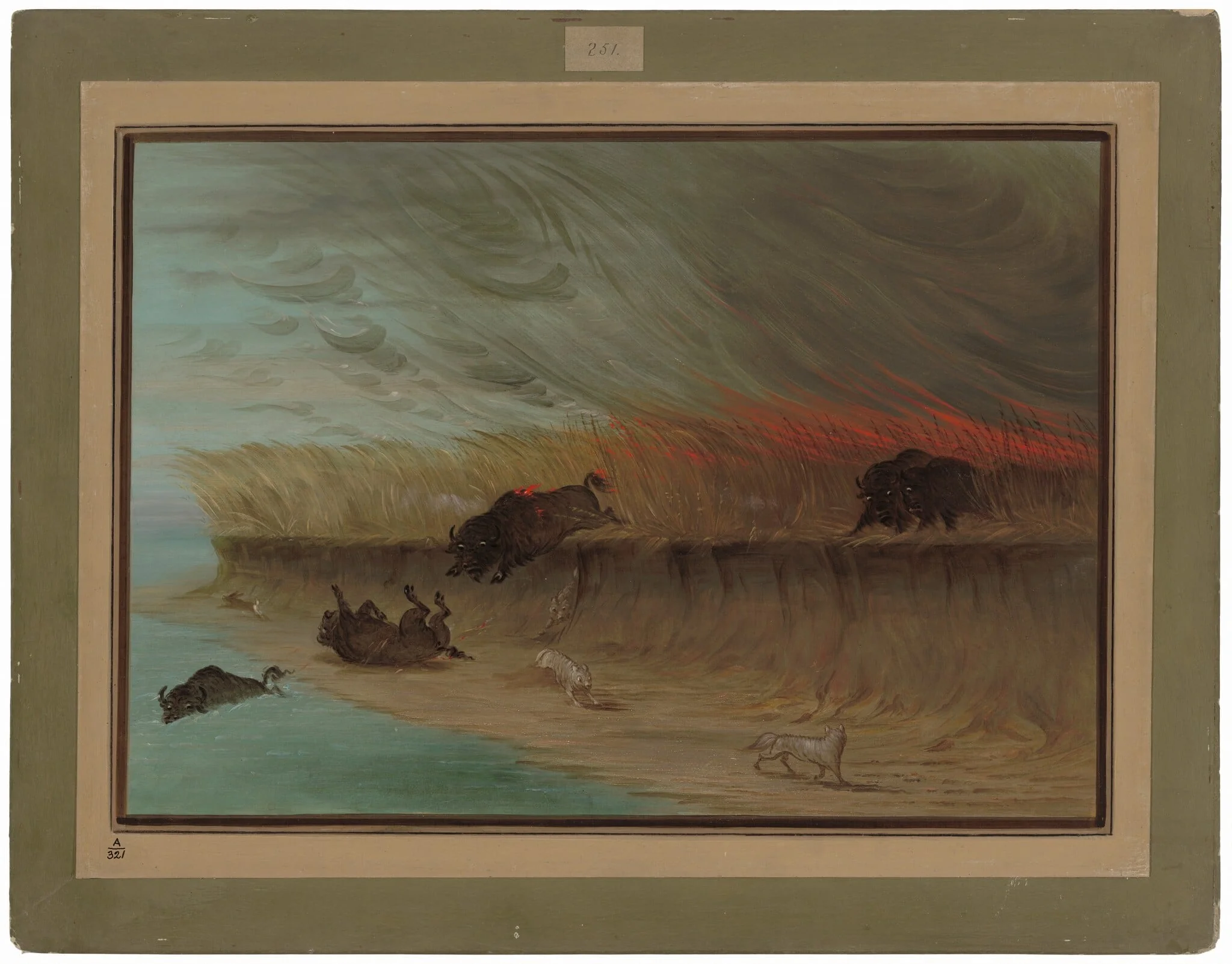 Prairie Meadows Burning, detail