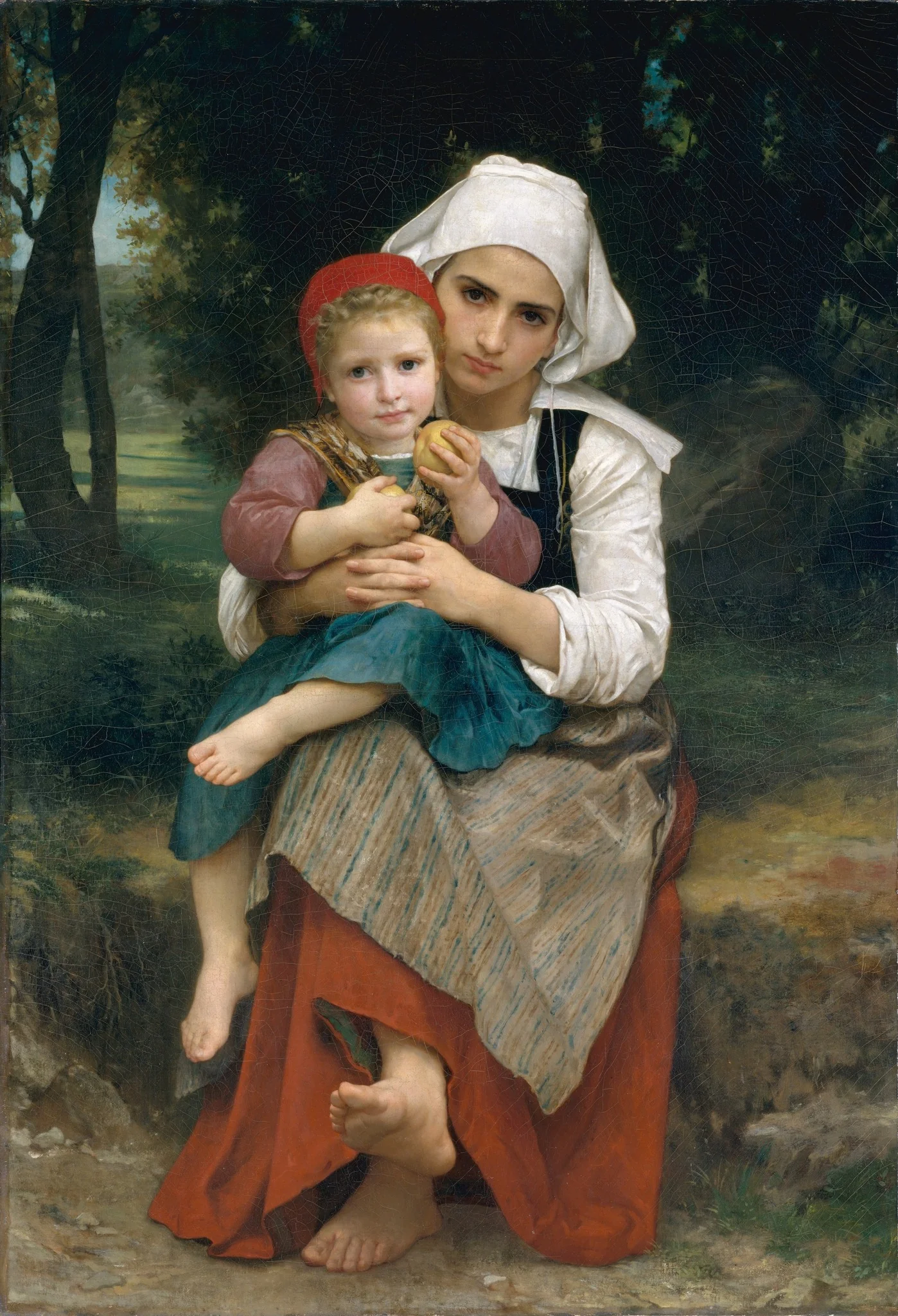 Breton Brother and Sister, detail