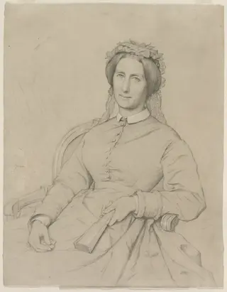 Madame Hippolyte Flandrin (Aimée Ancelot), by Paul Flandrin, 1869