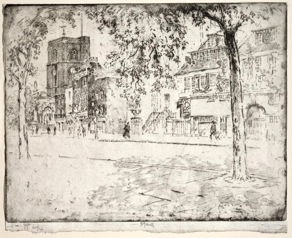 House Where Whistler Died, by Joseph Pennell, 1904
