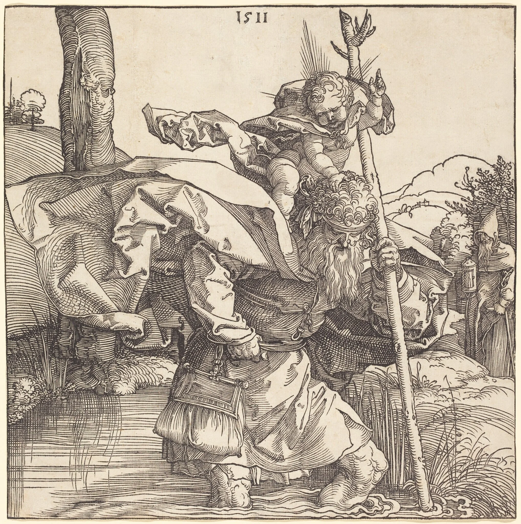 Saint Christopher, detail